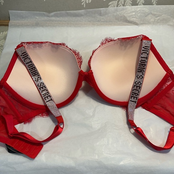 Victoria's Secret Very Sexy Sparkly Strap Bra, - Picture 6 of 9